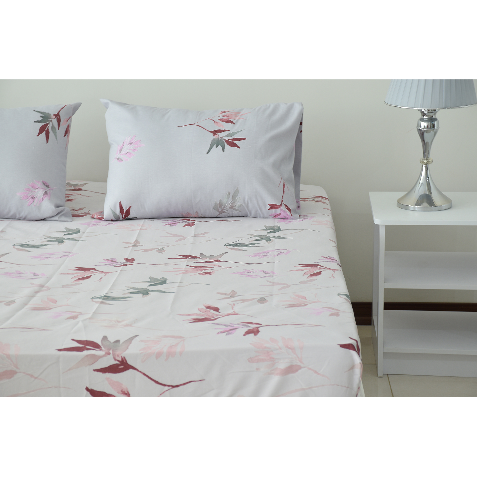 سرویس ملحفه بومرنگ مدل Yaprak-90 یکنفره 2 تکه