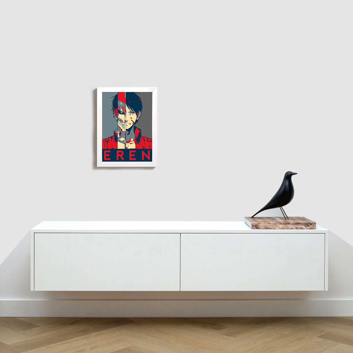 تابلو مدل attack on titan eren W502