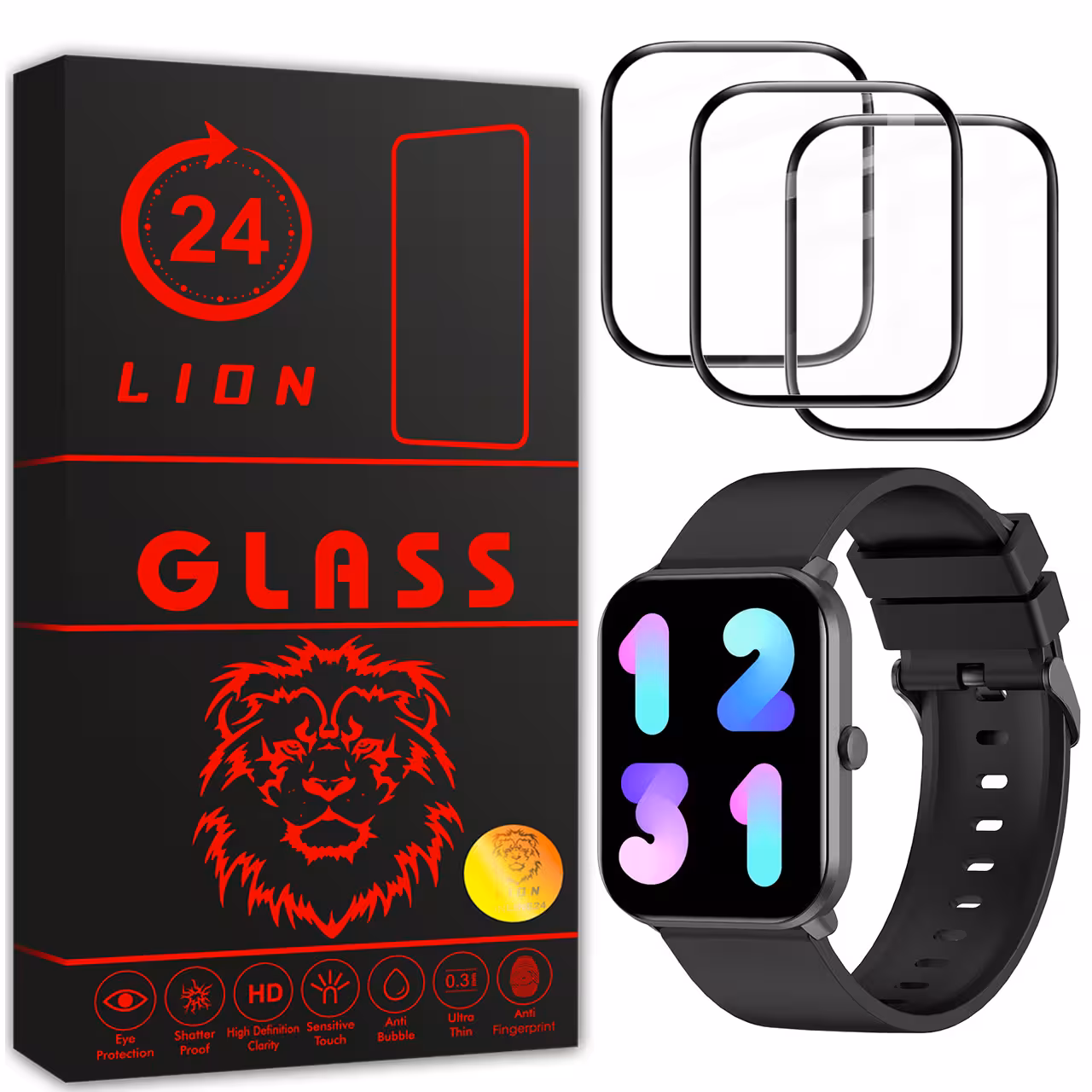 محافظ صفحه نمایش لاین مدل RT007 مناسب برای ساعت هوشمند شیایومی Smart Watch Imilab W01 بسته سه عددی