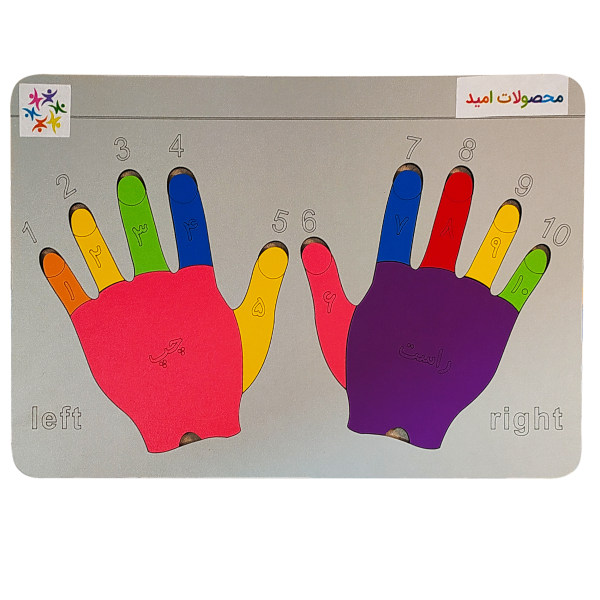 بازی آموزشی اعداد مدل دست ها کد F63