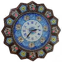 ساعت خاتم کاری درنیکا مدل خورشیدی طرح مرغ و گل کد 03