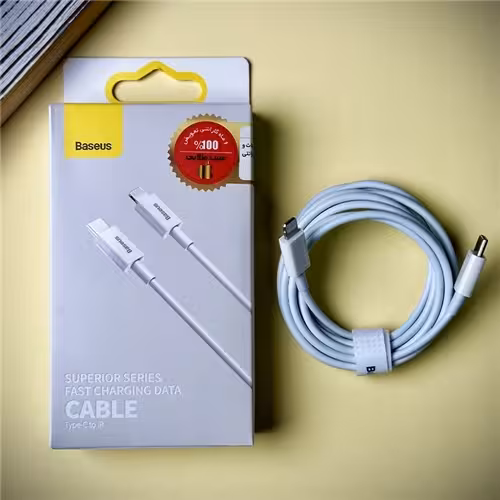 کابل شارژ سریع باسئوس Baseus مدلType-c to Lightning طول 1 متر