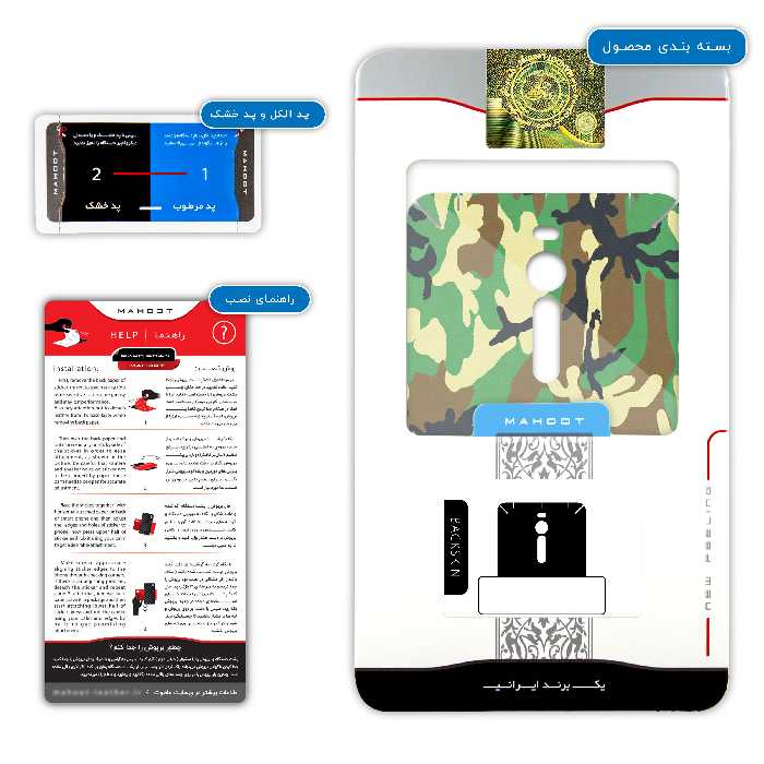 برچسب پوششی ماهوت مدل Army-Green1-Pattern مناسب برای گوشی موبایل ایسوس Zenfone 2