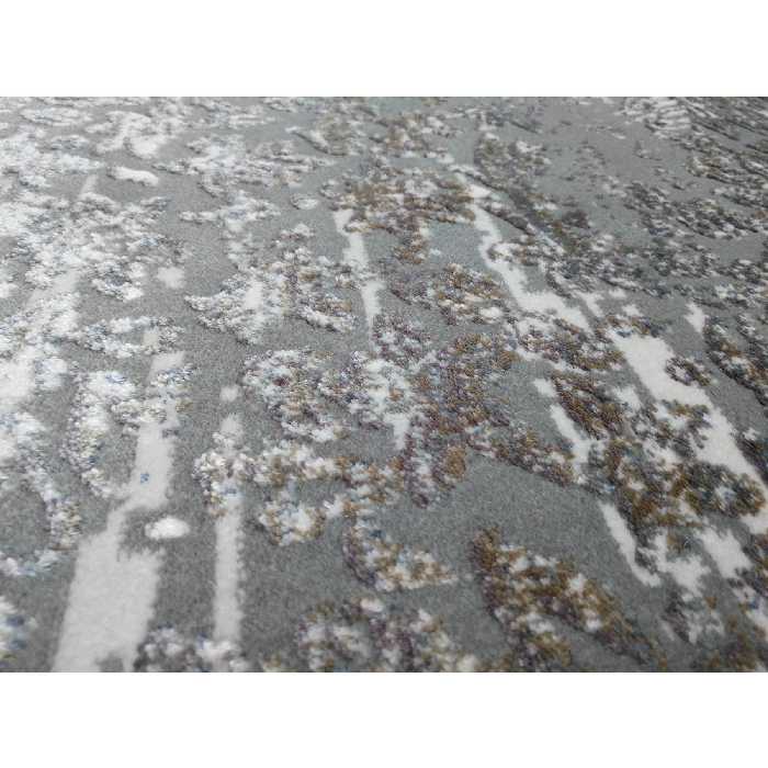 فرش ماشینی زمرد مشهد طرح پتینه کد TA107 زمینه طوسی