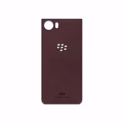 برچسب پوششی ماهوت مدل Matte-Dark-Brown-Leather مناسب برای گوشی موبایل بلک بری KEYONE