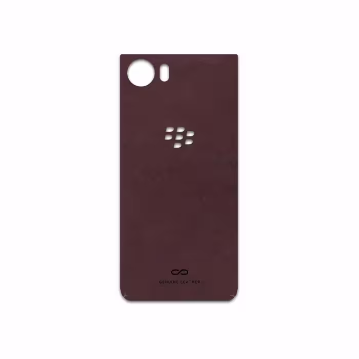 برچسب پوششی ماهوت مدل Matte-Dark-Brown-Leather مناسب برای گوشی موبایل بلک بری KEYONE