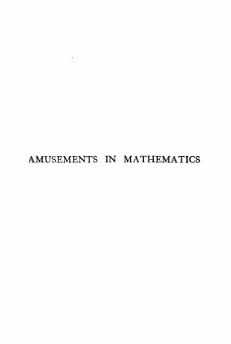 خرید و دانلود نسخه کامل کتاب Amusements in Mathematics