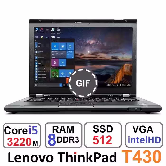 لپ تاپ لنوو Lenovo ThinkPad T430 Core i5 3220m رم8و512