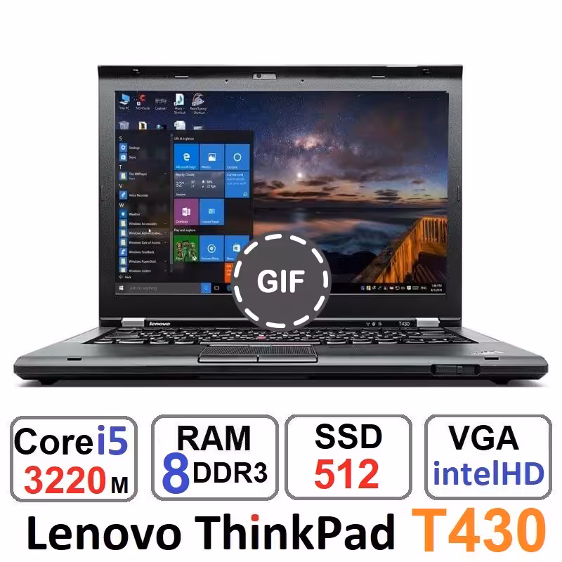 لپ تاپ لنوو Lenovo ThinkPad T430 Core i5 3220m رم8و512