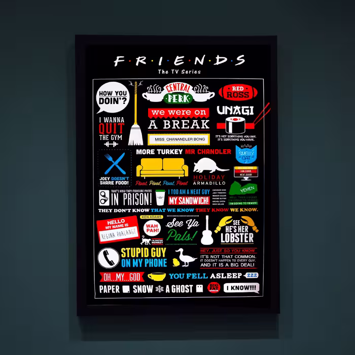 تابلو بلوویش مدل Friends