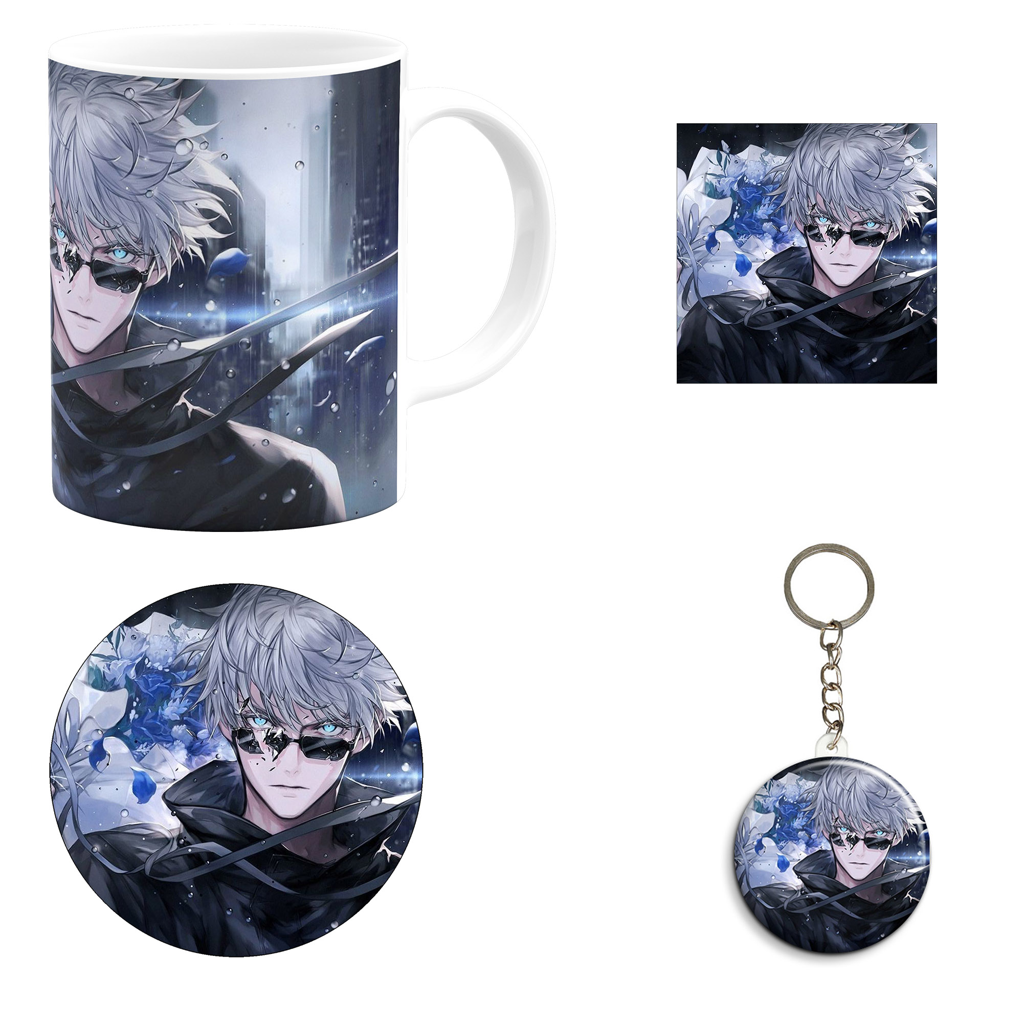 ست هدیه ماگ مدل انیمه جوجوتسو طرح jujutsu kaisen کد M12