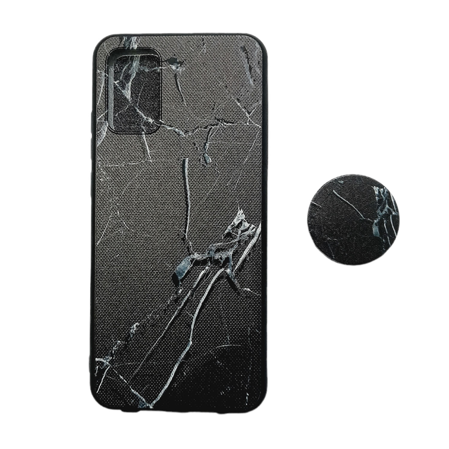 کاور طرح آبرنگی مدل a03s مناسب برای گوشی موبایل سامسونگ Galaxy A02S / M02S به همراه پاپ سوکت 