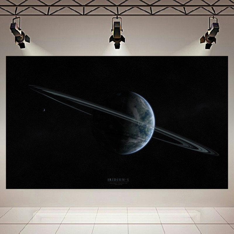 تابلو شاسی طرح کهکشان و ستارگان مدل سیاره کد AR646 | دنیای قاب