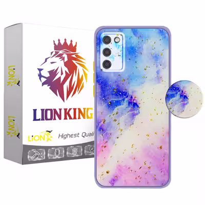 کاور لاین کینگ مدل Kahkeshaniha مناسب برای گوشی موبایل سامسونگ Galaxy A02s به همراه پایه نگهدارنده
