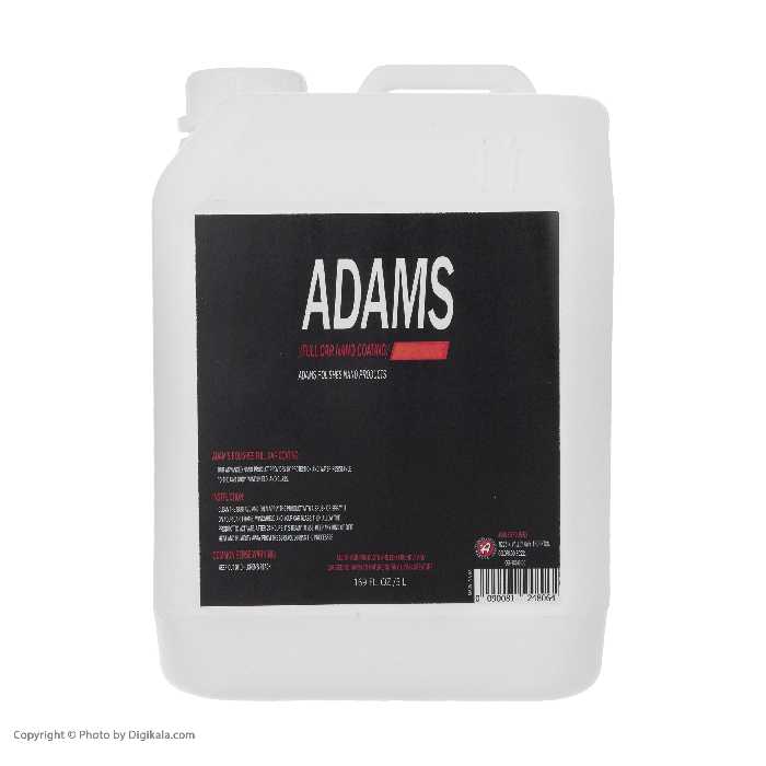 محلول آبگریز شیشه و بدنه خودرو آدامز مدل full-body حجم 5 لیتر