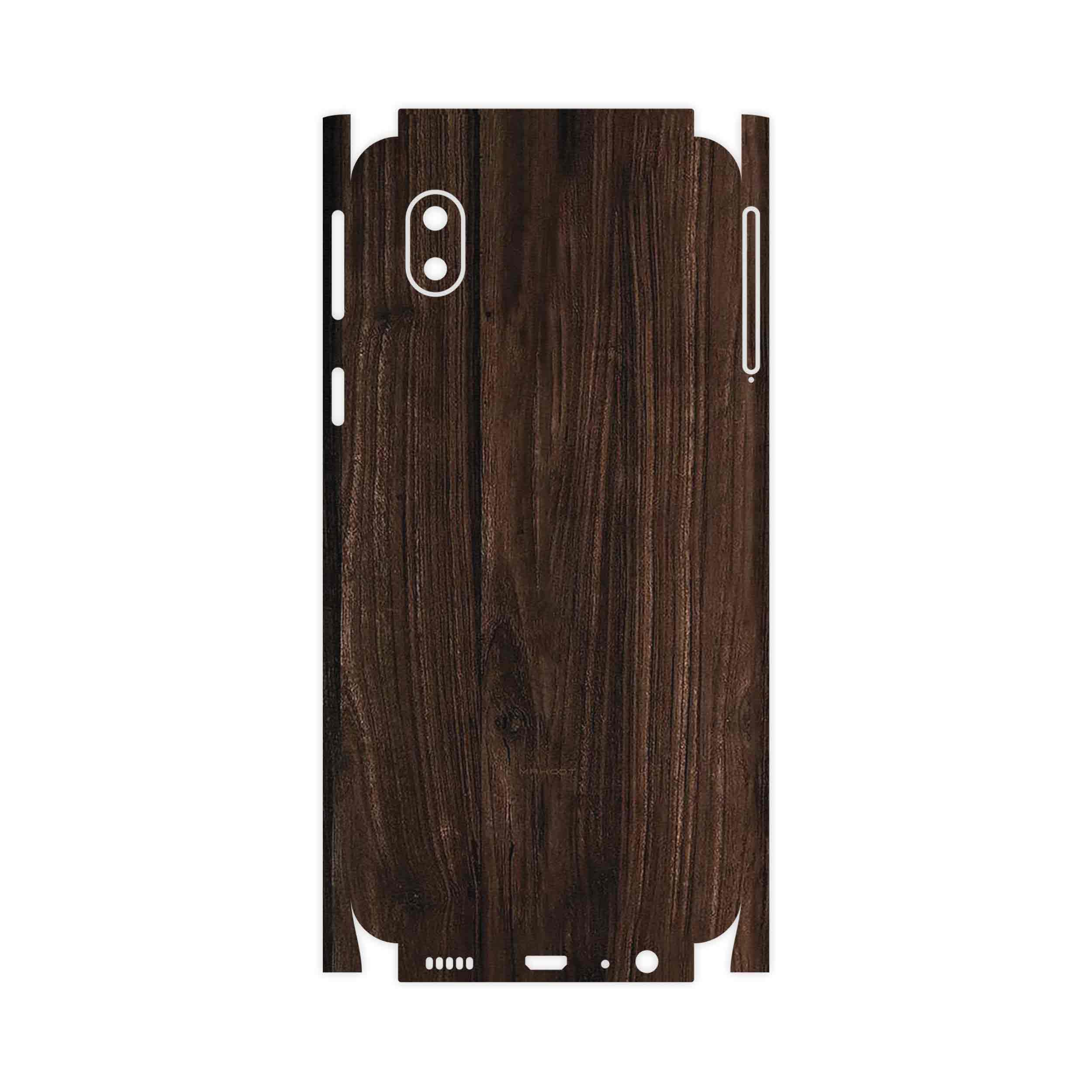برچسب پوششی ماهوت مدل Dark_Walnut_Wood-FullSkin مناسب برای گوشی موبایل سامسونگ Galaxy A01 Core
