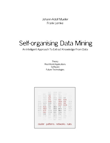 خرید و دانلود نسخه کامل کتاب Self-organising Data Mining