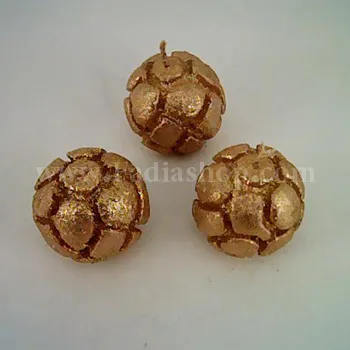 شمع سنگی 3 تایی طلایی