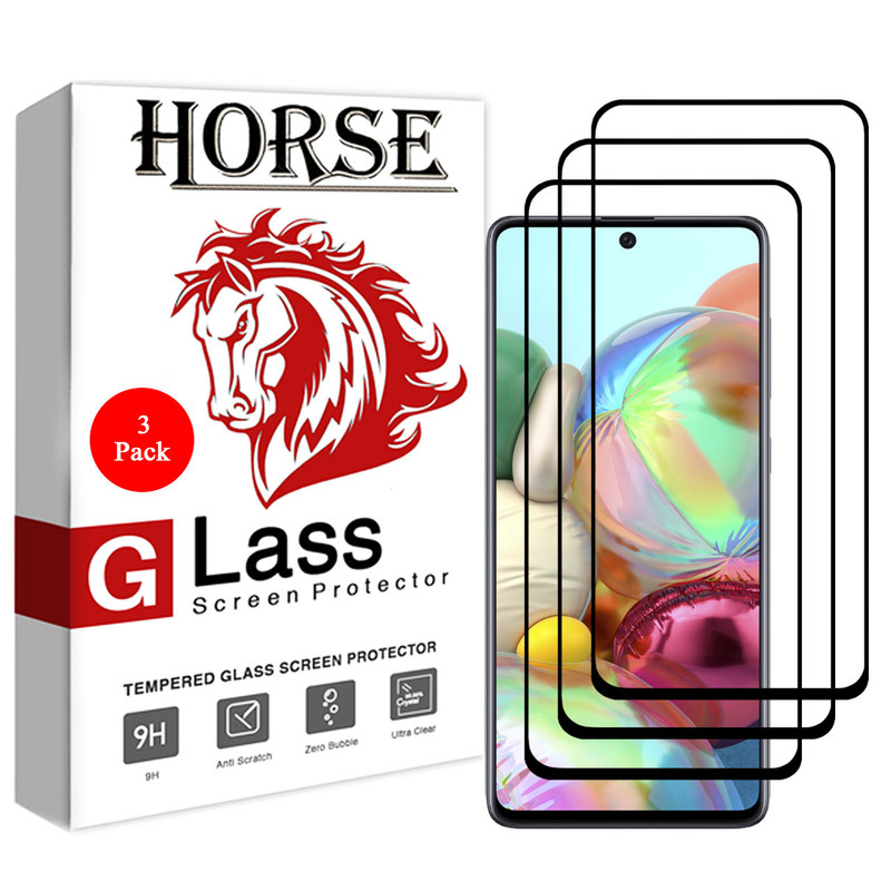 محافظ صفحه نمایش 5D هورس مدل FAG مناسب برای گوشی موبایل سامسونگ Galaxy A71 بسته سه عددی | کالا برتری
