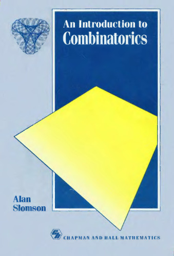 خرید و دانلود نسخه کامل کتاب Introduction to Combinatorics (Chapman and Hall Mathematics Series)