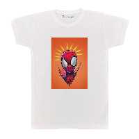 تی شرت آستین کوتاه بچگانه پرمانه طرح مرد عنکبوتی کد pmt.6769