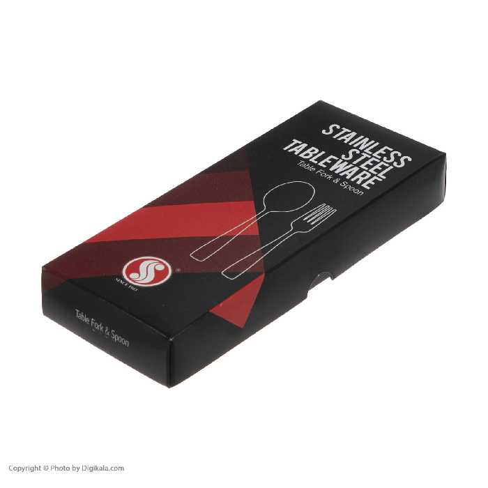 سرویس قاشق و چنگال 12 پارچه صنایع استیل ایران مدل مودنا کد 104