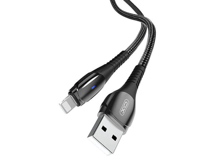 کابل شارژ سریع یواس‌بی به لایتنینگ به طول یک متر ایکس‌او XO Smart Chipset Auto Power-off USB Cable for lightning NB145