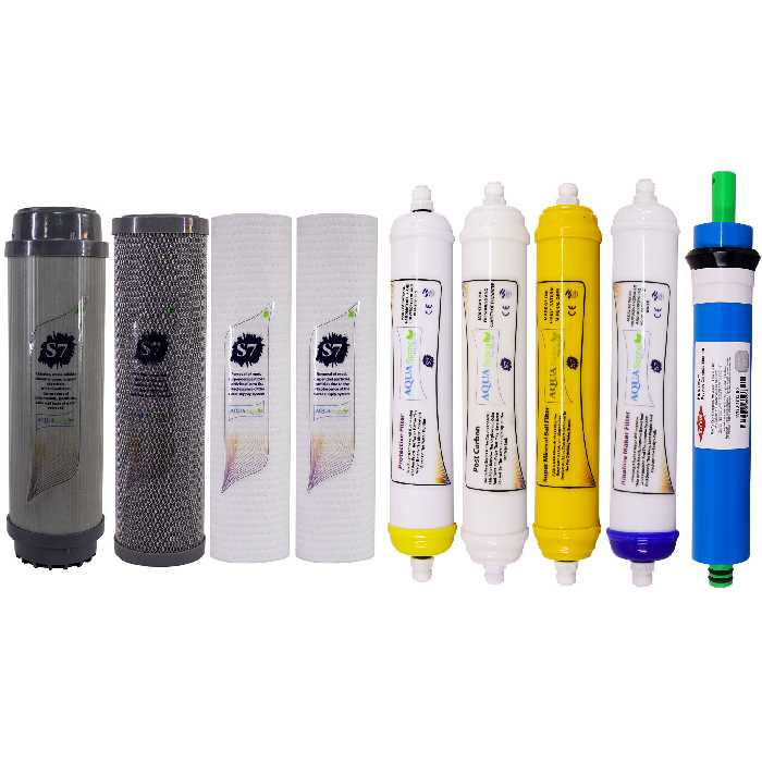 فیلتر دستگاه تصفیه آب آکوآ اسپرینگ مدل F-S7-A9Z مجموعه 10 عددی