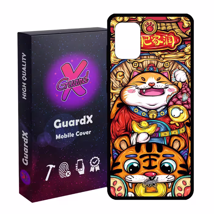 کاور گارد ایکس طرح گربه مدل Glass10440 مناسب برای گوشی موبایل سامسونگ Galaxy A31