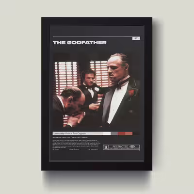 تابلو مدل The godfather پدرخوانده کد M1407-b