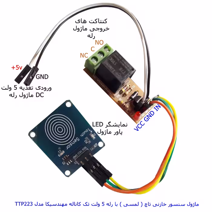 کیت سنسور لمسی مهندسیکا مدل TTP223