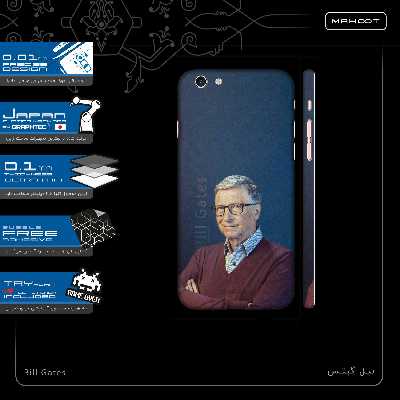 برچسب پوششی ماهوت مدل Bill Gates-FullSkin مناسب برای گوشی موبایل اپل iPhone 6s Plus