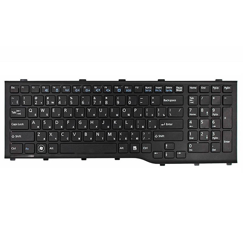 کیبورد لپ تاپ فوجیتسو Fujitsu LifeBook A532 با فریم مشکی