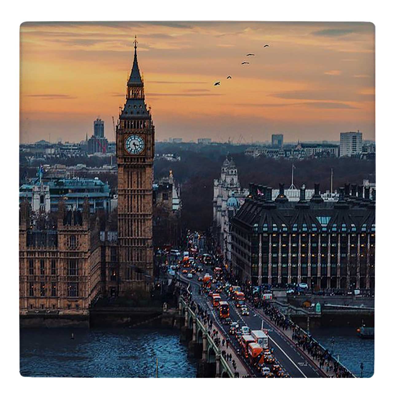 زیر لیوانی  طرح برج ساعت کد    5352865_3912