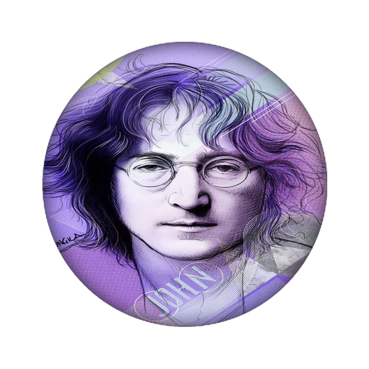 زیر لیوانی مدل جان لنون کد 1234