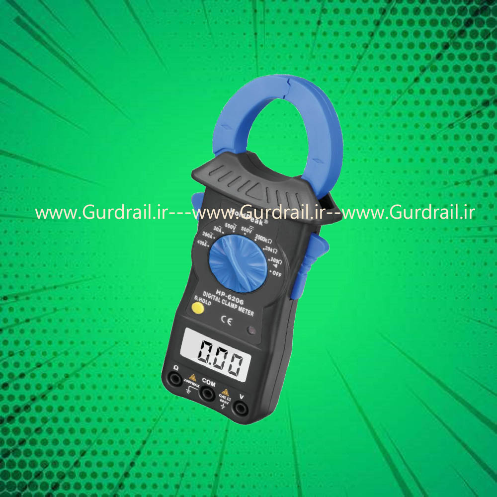 کلمپ متر 400 آمپرAC کامپکت HoldPeak-6206 | گاردریل