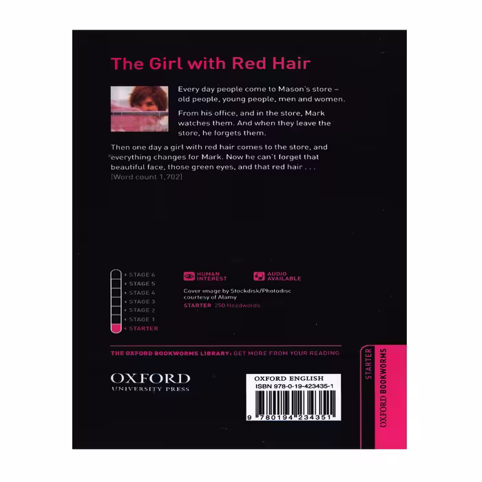 کتاب Oxford Bookworms The Girl With Red Hair اثر Christine Lindop انتشارات الوندپویان