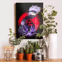 تابلو شاسی گوفی مدل کاکاشی سنسه انیمه ناروتو طرح Kakashi Naruto Anime کد BLK38 | دنیای قاب