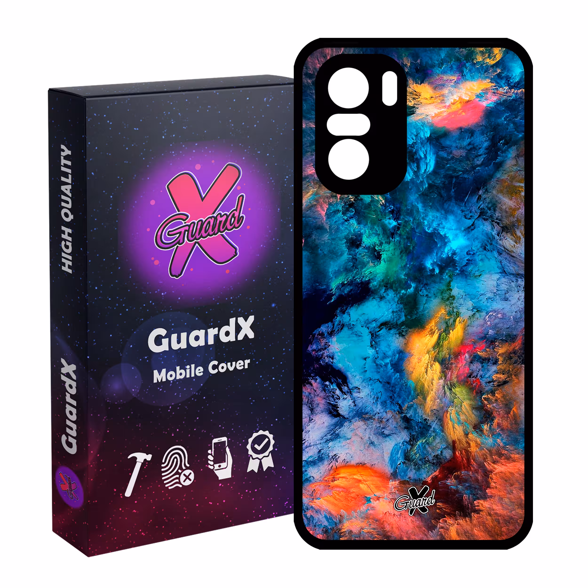 کاور گارد ایکس طرح Colors مدل Glass10117 مناسب برای گوشی موبایل شیائومی Poco F3/MI 11X/MI 11X Pro/Redmi K40/K40 Pro