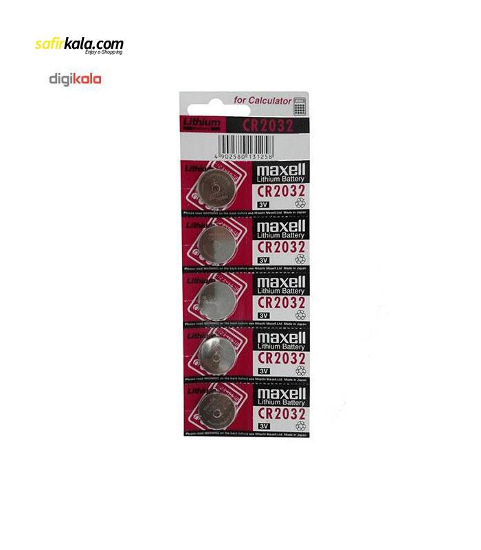 باتری سکه ای مکسل مدل CR-2032 بسته 5 عددی