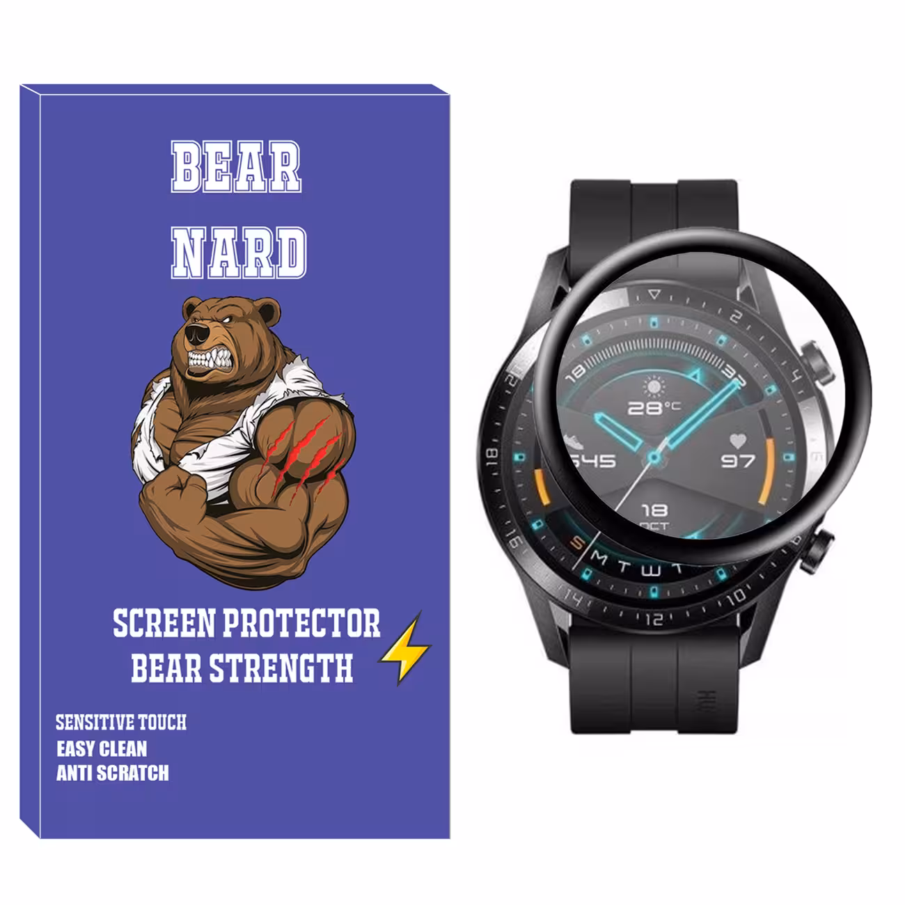 محافظ صفحه نمایش نانو برنارد مدل NBR مناسب برای ساعت هوشمند هوآوی Watch GT2 46mm