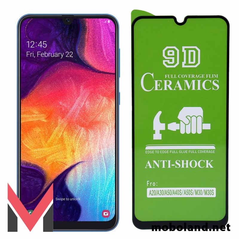 قیمت گلس تمام صفحه سرامیکی شفاف سامسونگ Galaxy A50 - موبولند