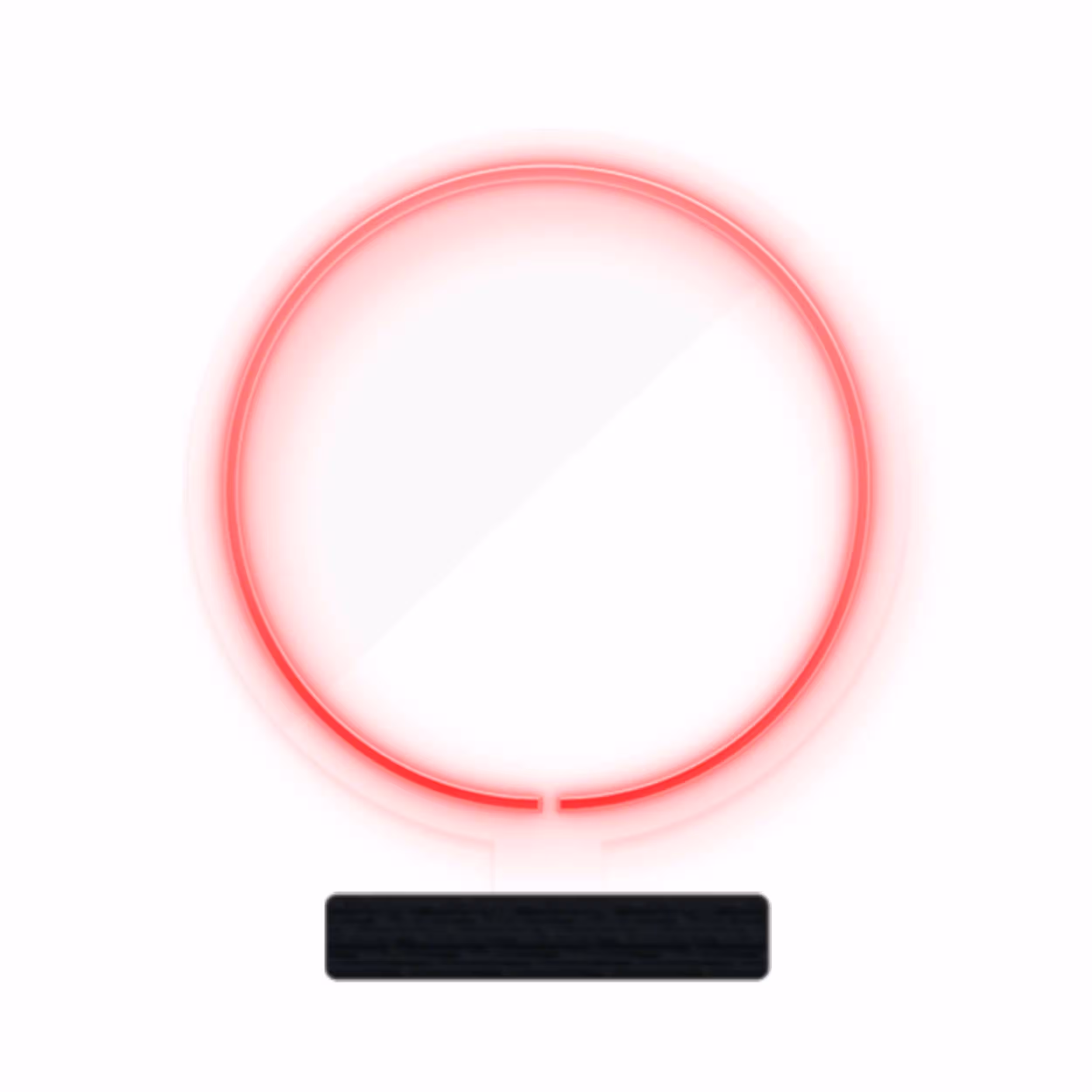 چراغ رومیزی ریموت دار مدل CIRCLE-GL_RD-GLASS