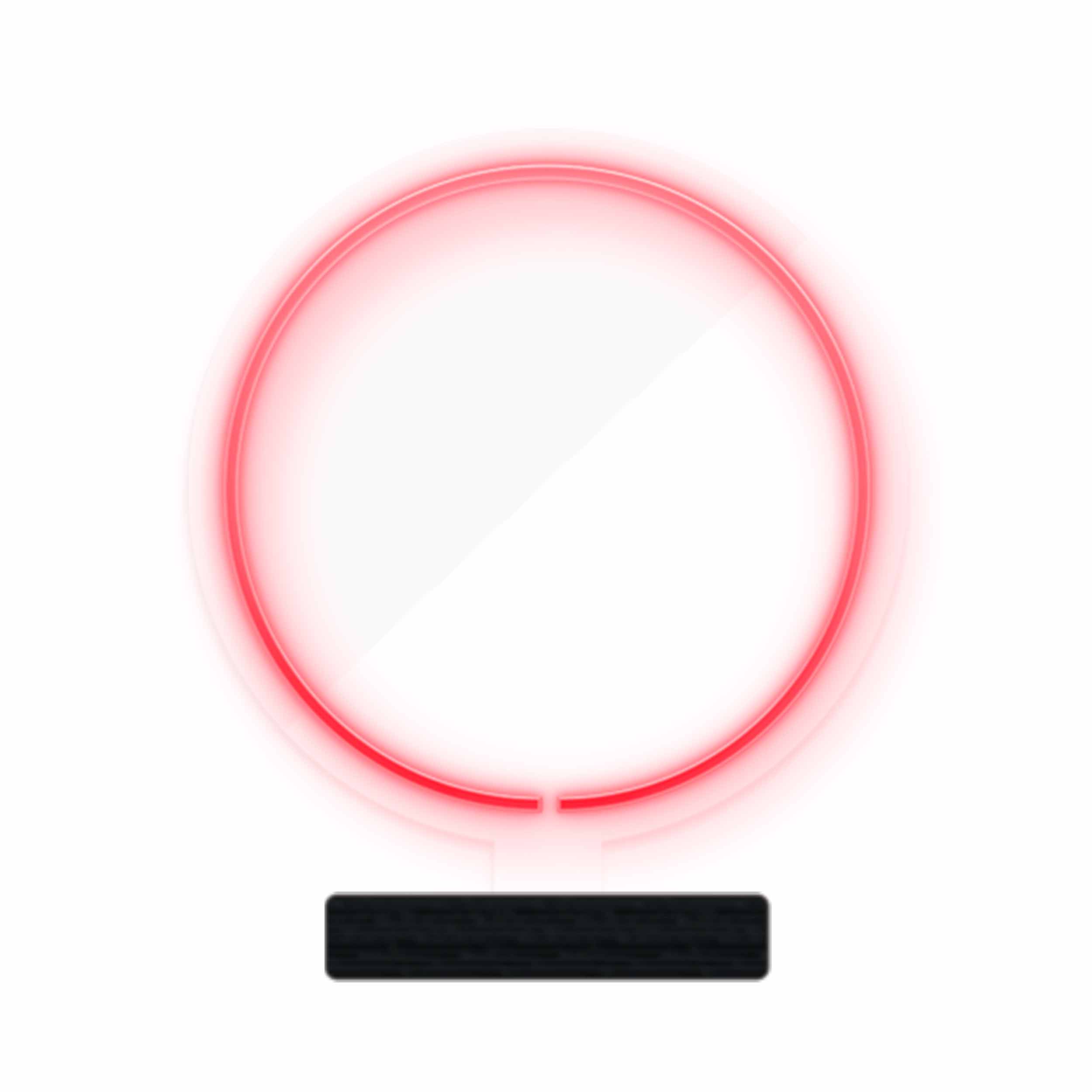 چراغ رومیزی ریموت دار مدل CIRCLE-GL_RD-GLASS