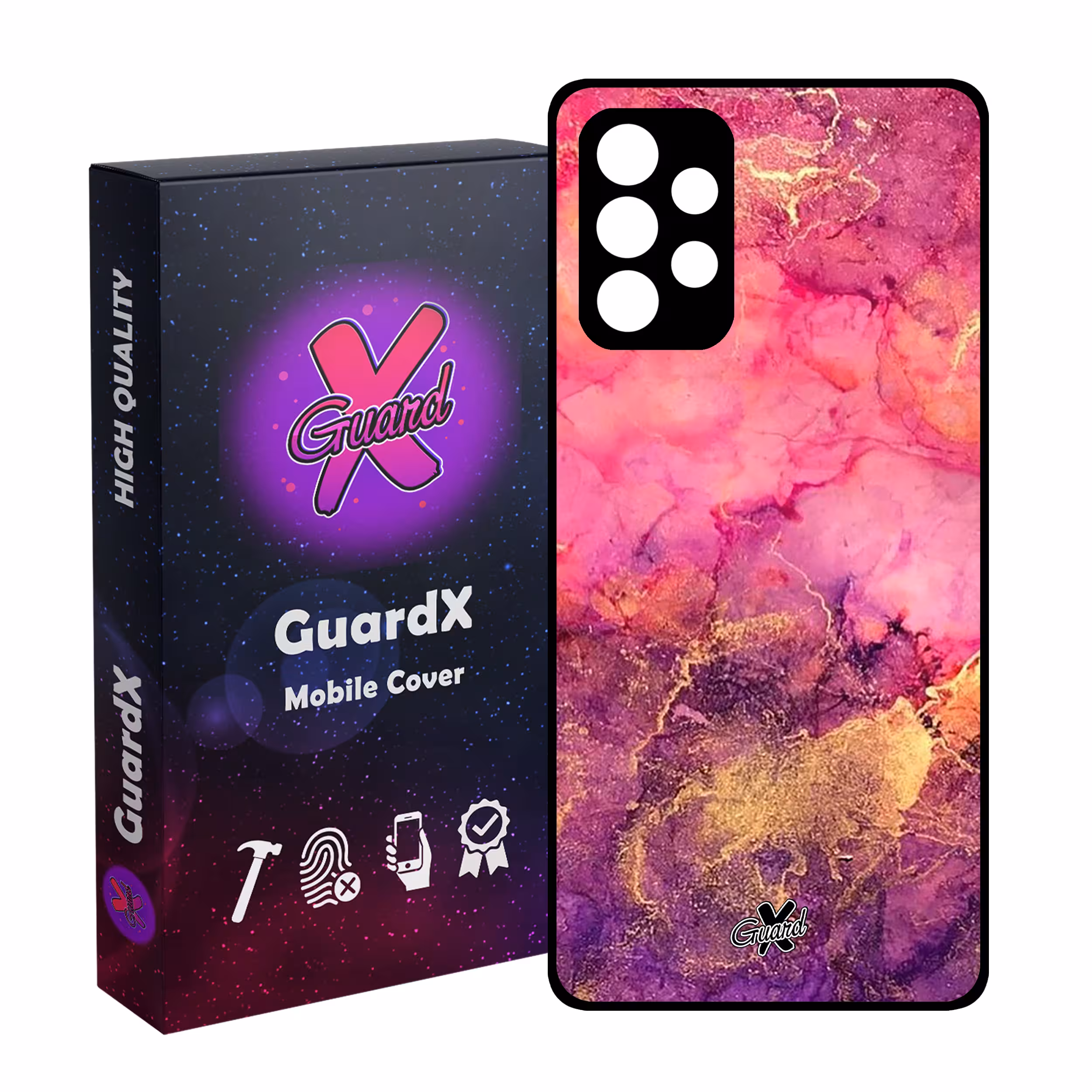 کاور گارد ایکس طرح ماربل مدل Glass10283 مناسب برای گوشی موبایل سامسونگ Galaxy A32 5G