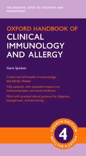 [PDF] دانلود کتاب Oxford Handbook Of Clinical Immunology And Allergy, 4th ed, 2019