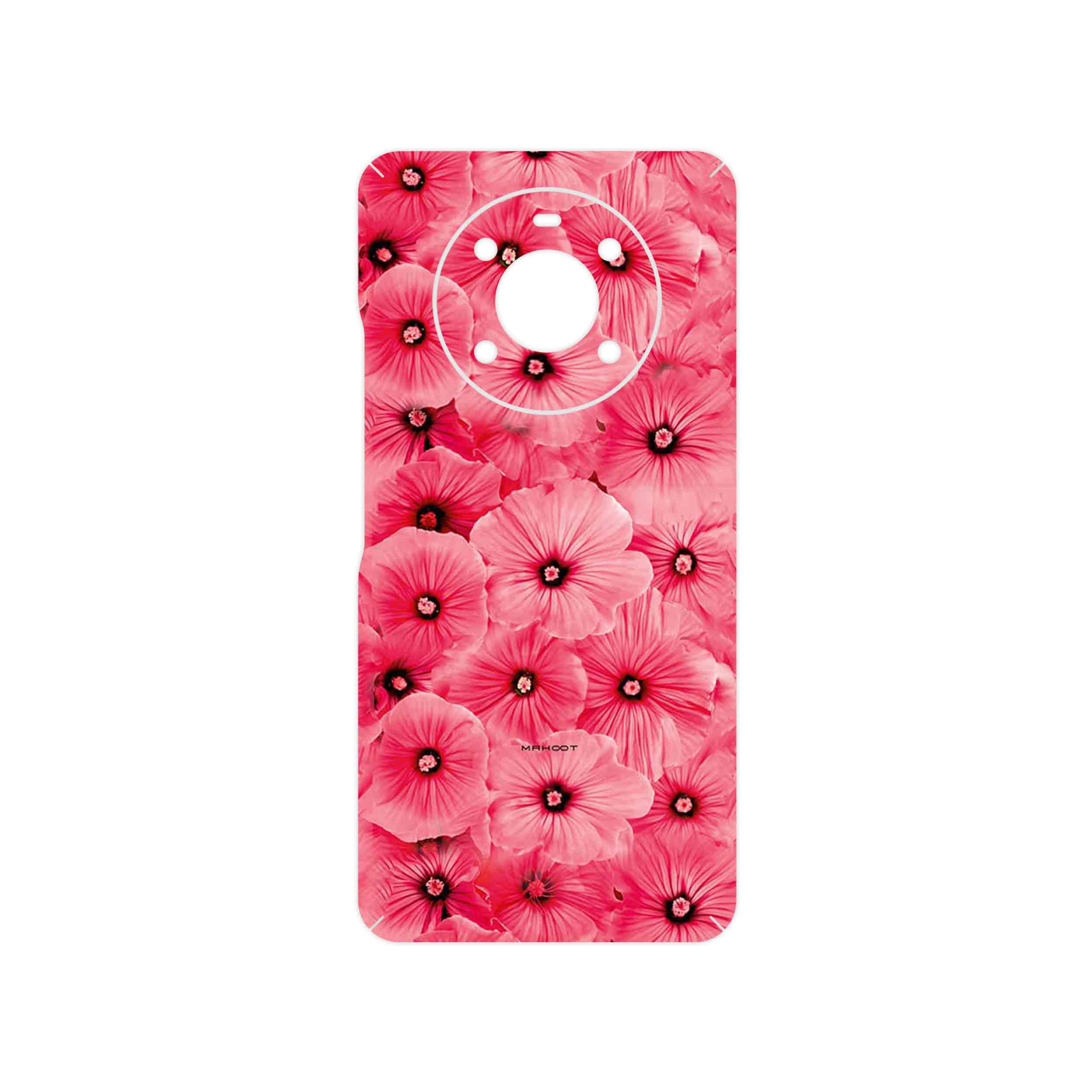 برچسب پوششی ماهوت مدل Pink_Flower مناسب برای گوشی موبایل آنر X9 4G