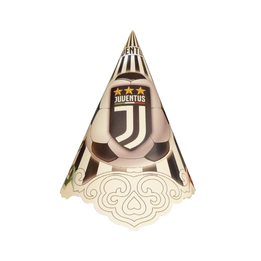 کلاه تولد مستر تم طرح یوونتوس بسته 8 عددی