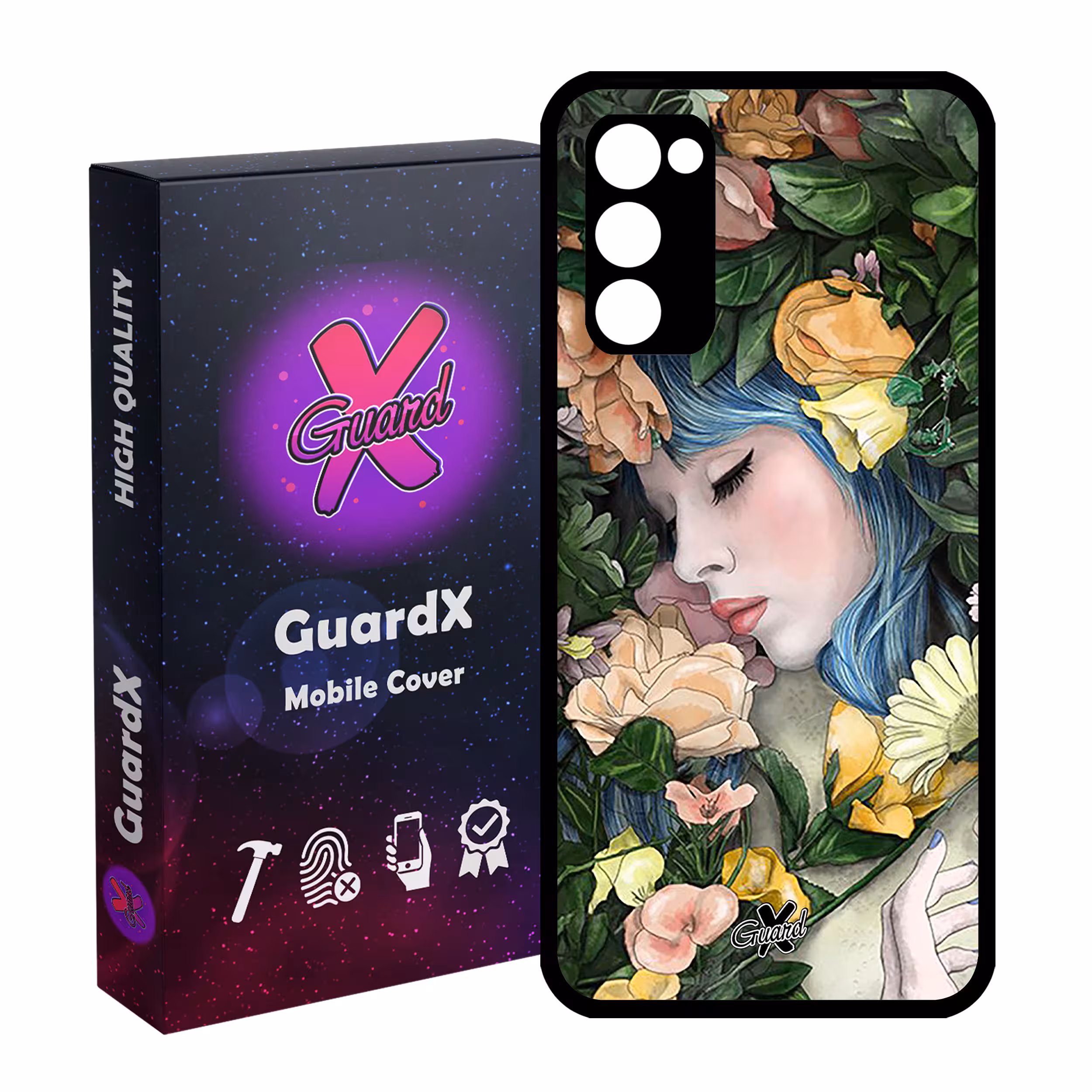کاور گارد ایکس طرح دختر مدل Glass10304 مناسب برای گوشی موبایل سامسونگ Galaxy S20 FE