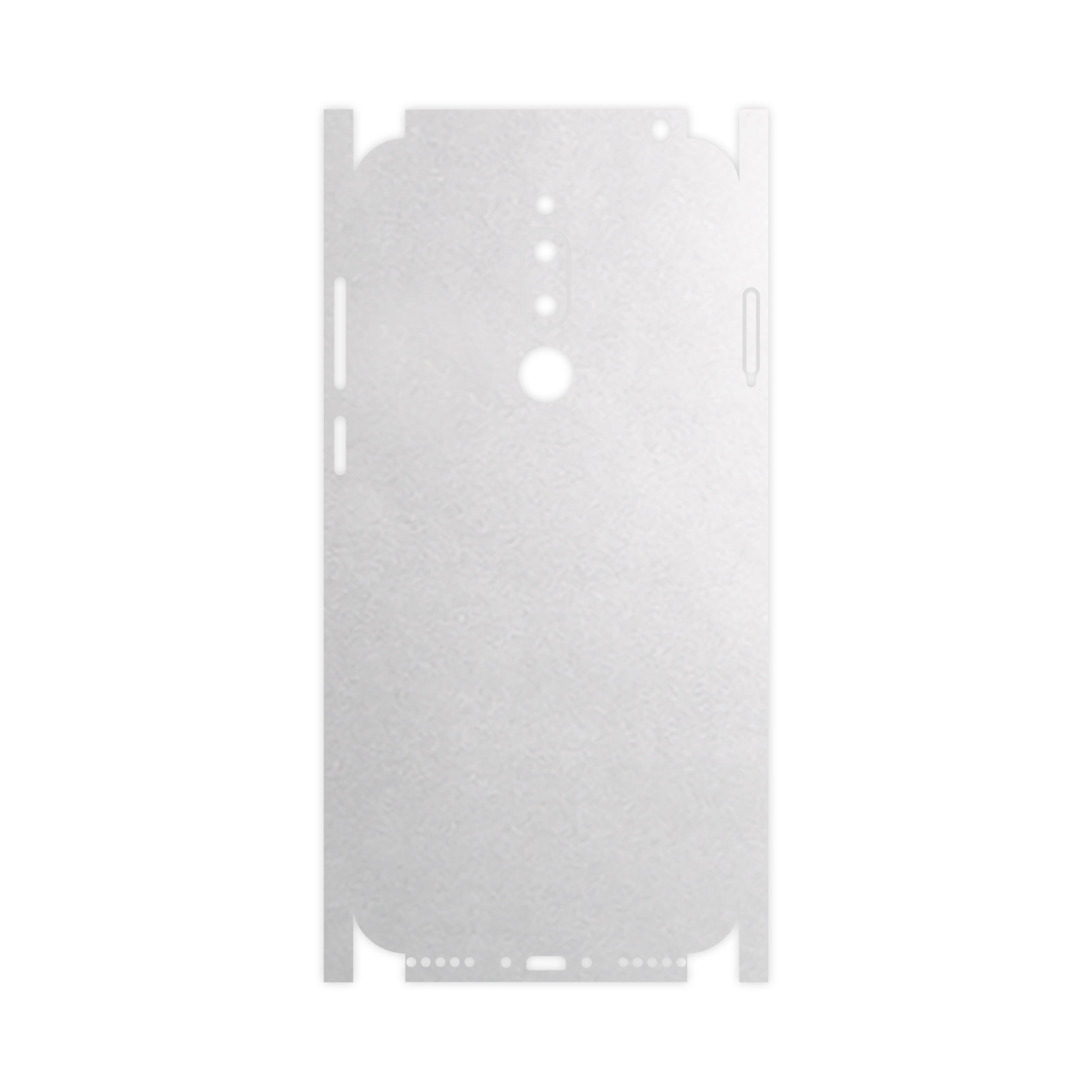 برچسب پوششی ماهوت مدل Metallic-White-FullSkin مناسب برای گوشی موبایل میزو M6T